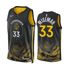 Dres Golden State Warriors James Wiseman 33 Nike 2022-23 City Edition Crno Swingman